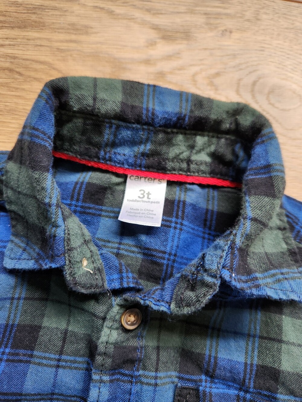 3t Carter's Boys Button Up Shirt - Picture 2 of 2